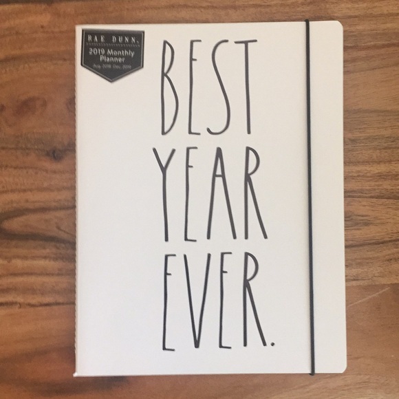 rae dunn other best year ever 2019 monthly planner poshmark
